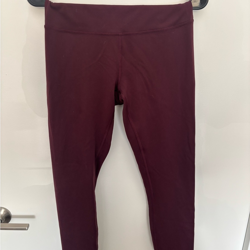 Lululemon Athletica Deep Burgundy Leggings